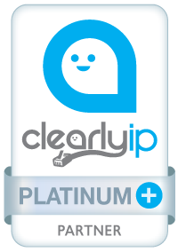 ClearlyIP Platinum Plus Partner Badge