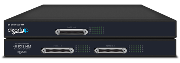 ClearlyIP 24-48 port non-modular FXS analog gateways